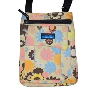 Kavu Keeper Bag Small Crossbody Travel Sling Purse  Adjustable‎ Strap Floral
